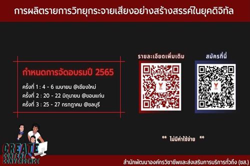 การผลิตรายการวิทยุกระจายเสียงอย่างสร้างสรรค์ในยุคดิจิทัล